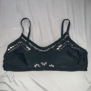 NWOT black bikini top